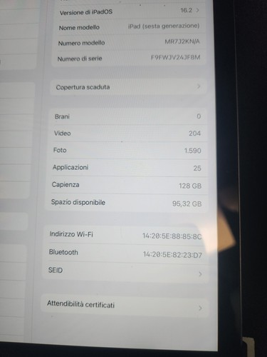 Apple ipad generazione - apple, 6a